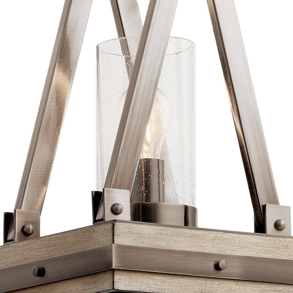 Classic Pewter Glass Mini Pendant Light
