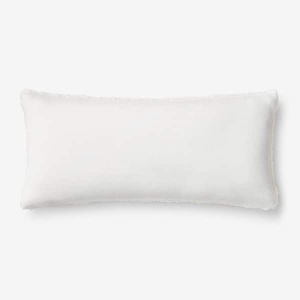 The Company Store Cozy Plush Sherpa Off White 14 in. x 30 in. Pillow Cover