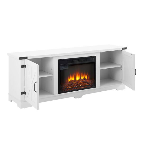 Rossville fireplace tv stand sales