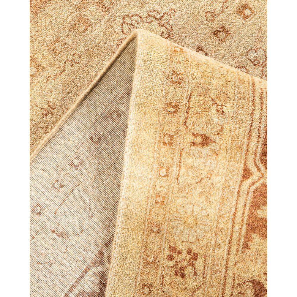 Ivory Elegance 8' x 10' Hand-Knotted Wool Oriental Area Rug