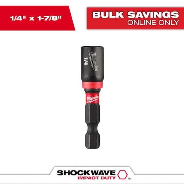 SHOCKWAVE Impact Duty 1/4 in. x 1-7/8 in. Alloy Steel Magnetic Nut Driver (1-Pack)