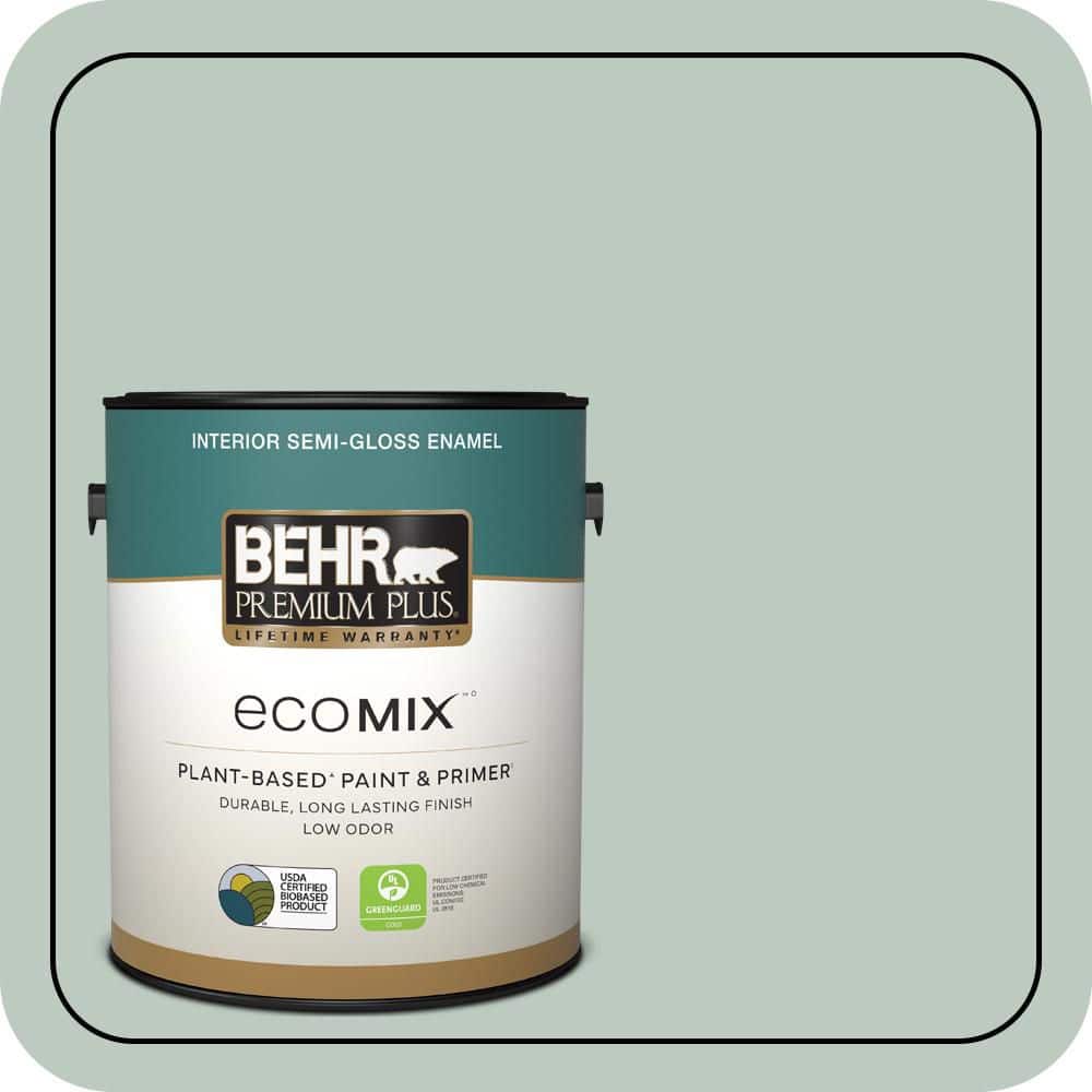 1 gal. #N420-2 Mountain Falls Semi-Gloss Enamel EcoMix Plant-Based Interior Paint & Primer price history on PriceWatchPro