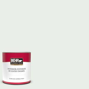 1 qt. #440C-1 Cool White Hi-Gloss Enamel Interior/Exterior Paint