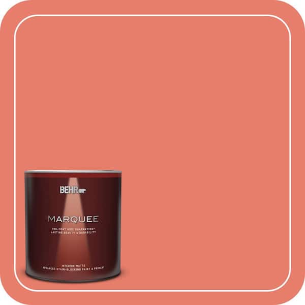 BEHR MARQUEE 1 qt. Home Decorators Collection #HDC-SM14-12 Cosmic Coral Matte Interior Paint & Primer