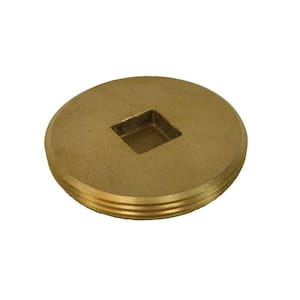 3-1/2 in. Countersunk Southern Code Brass Cleanout Plug 3-7/8 in. O.D. for DWV