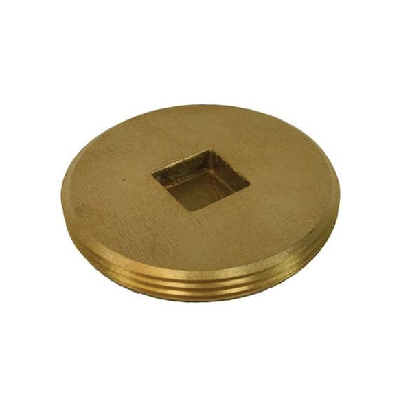 3-1/2 in. Countersunk Brass Cleanout Plug 3-7/8 in. O.D. for DWV