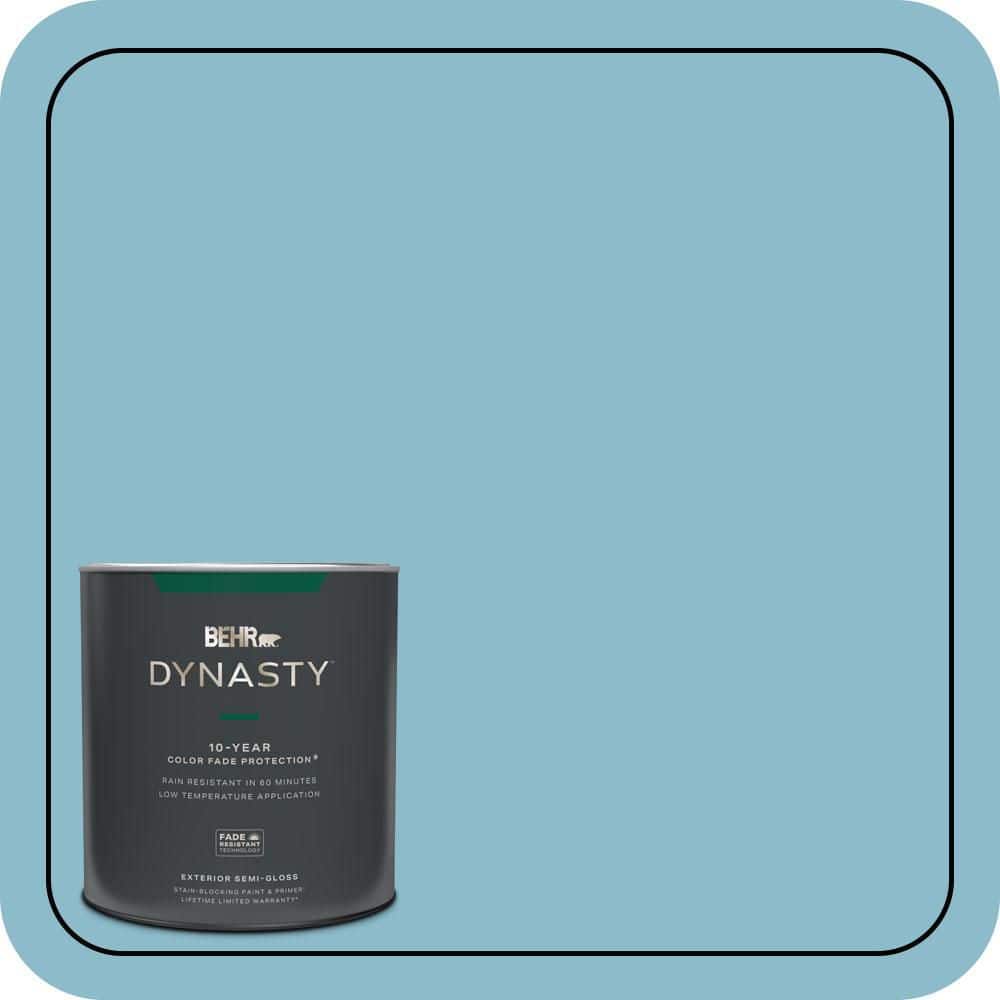 1 qt. #S460-3 Blue Echo Semi-Gloss Enamel Exterior Stain-Blocking Paint & Primer price history on PriceWatchPro