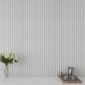 Spanish Pureform Porcelain 12 in. x 24 in. x 9mm Wall Tile - Natural Deco Gray (5 PCS/Case, 10.76 sq. ft./Case)