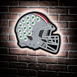 Ohio State University Helmet 19 in. x 15 in. Plug-in LED Lighted Sign