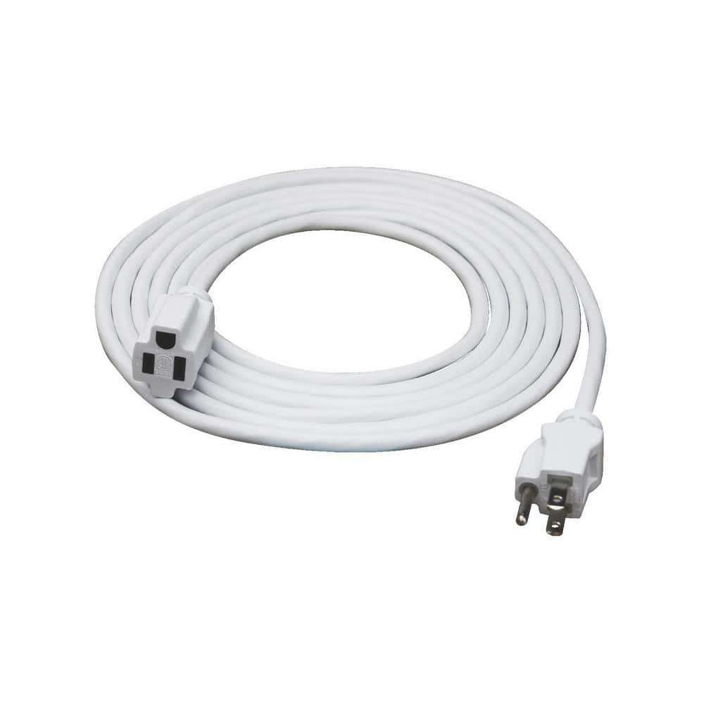 15 ft. 16/3 SJTW White Outdoor Extension Cord EC883615 The Home Depot