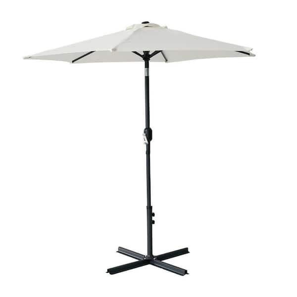 cenadinz 7.5 ft. Market Patio Umbrella in Beige