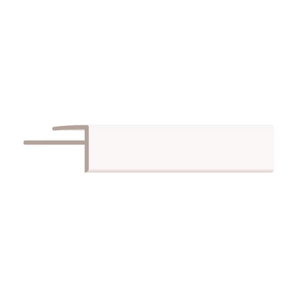 1/2 in. D x 5/8 in. W x 96 in. L White PVC Outside Corner Moulding