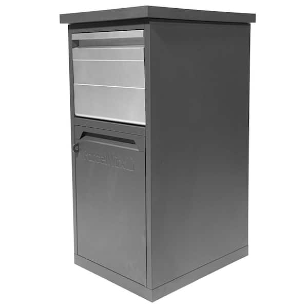 ParcelWirx Graphite Lockable Package Delivery Box with Parcel Chute