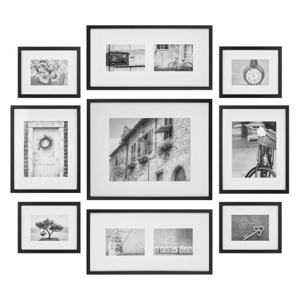 9-Piece Boulware Wood Picture Frame Set