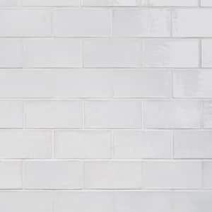 Orion White 3.93 in. x 7.87 in. Glazed Terracotta Clay Subway Wall Tile (10.76 Sq. Ft./Case)