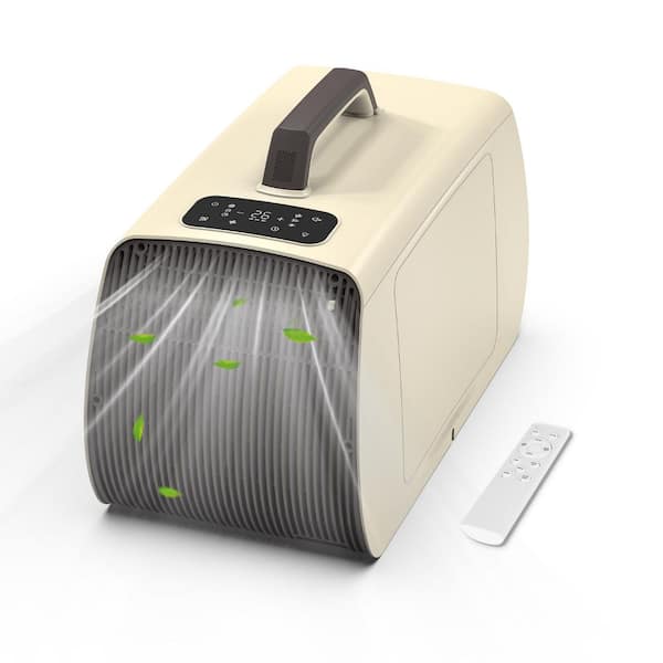 5500 BTU Portable Air Conditioner Cools 175 sq.ft. with Remote, Dehumidifier, 2-Exhaust Pipe for Tent, Camper (White)