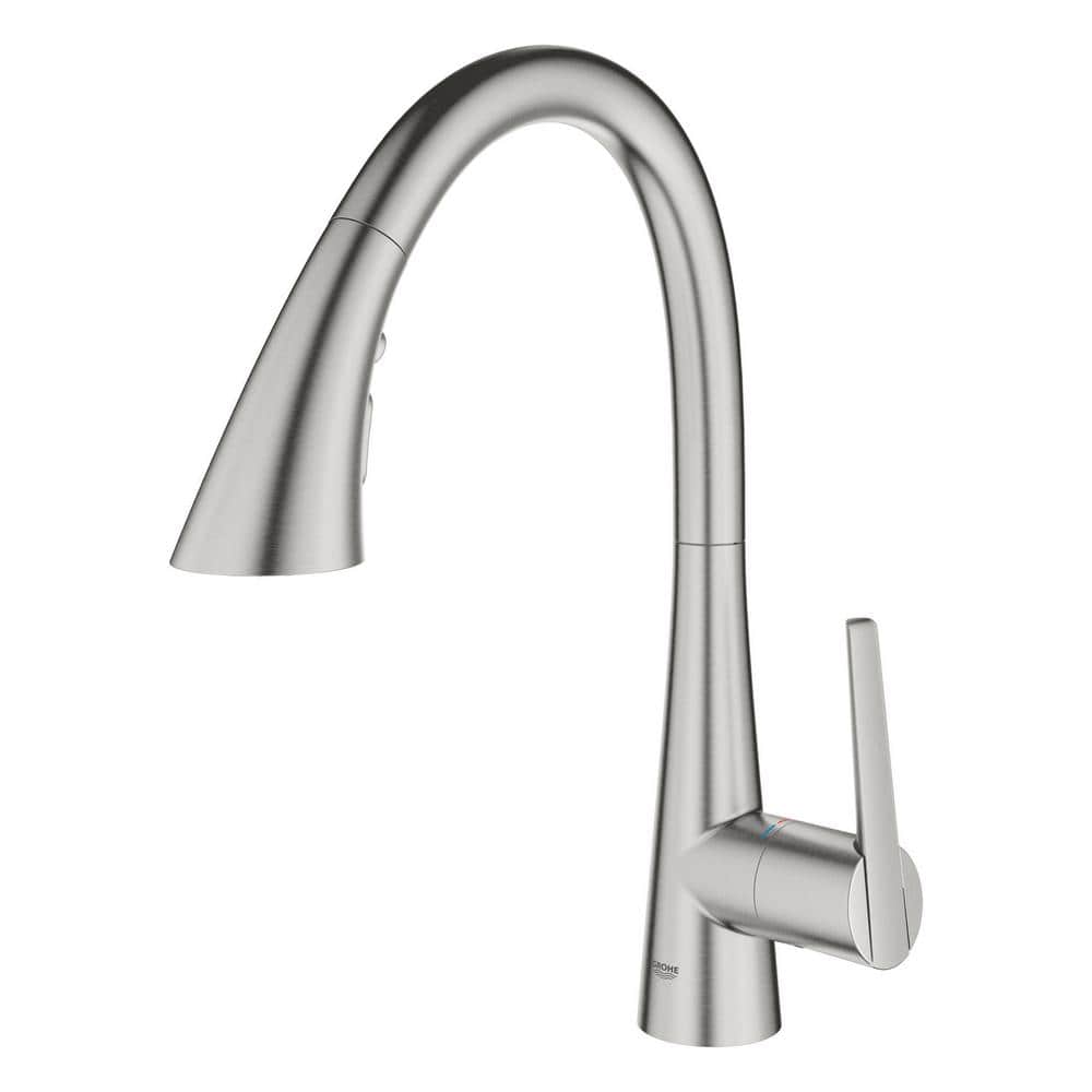 SuperSteel Single-Handle Pull-Down Kitchen Faucet with Triple Spray