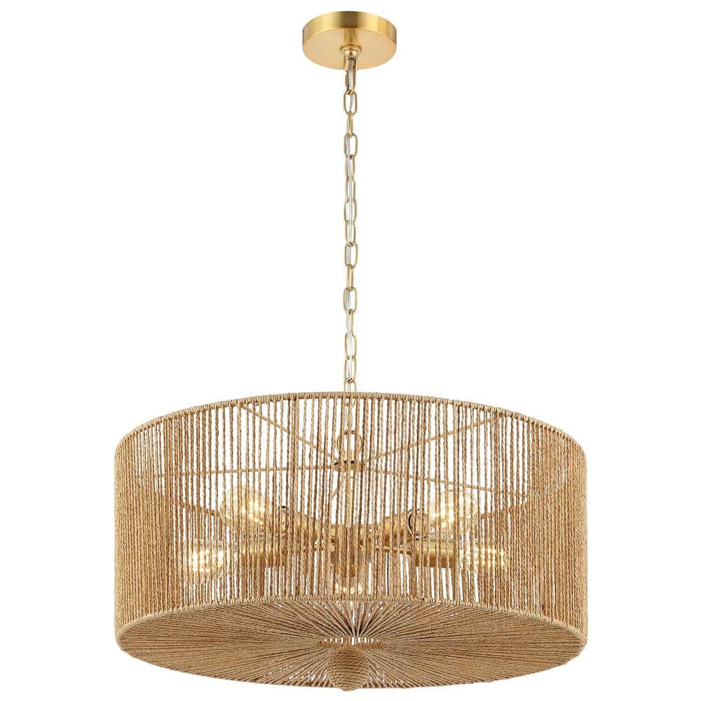 Mamba 4-Watt 5-Light Natural Pendant Light with Paper Shade price history on PriceWatchPro
