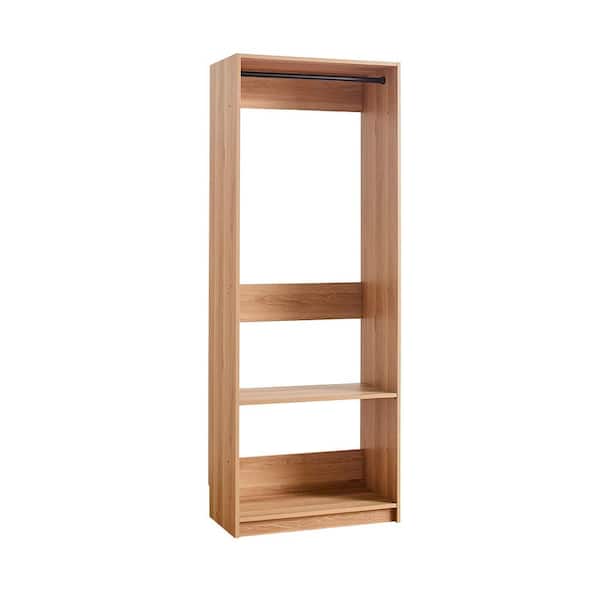Prosper 32 in. W Oak Tower Unit One-Shelf One Rod Wood Closet System