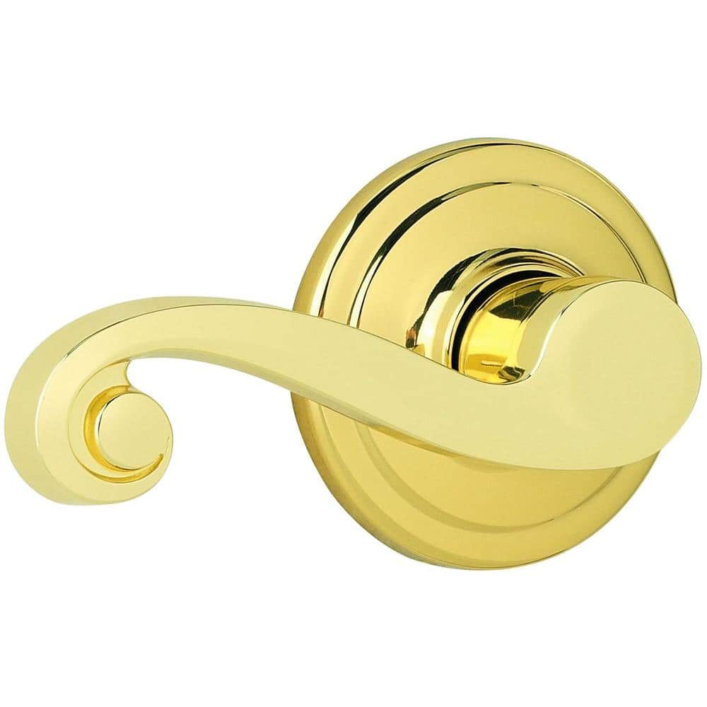 UPC 883351044684 product image for Lido Polished Brass Left-Handed Half-Dummy Door Lever with Microban Antimicrobia | upcitemdb.com