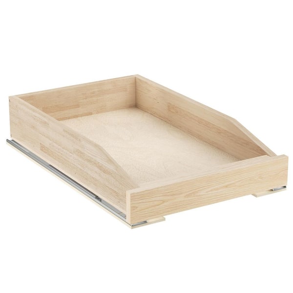 HOMEIBRO 13.5 in. Wood Cabinet Pull Out Drawer with Soft Close