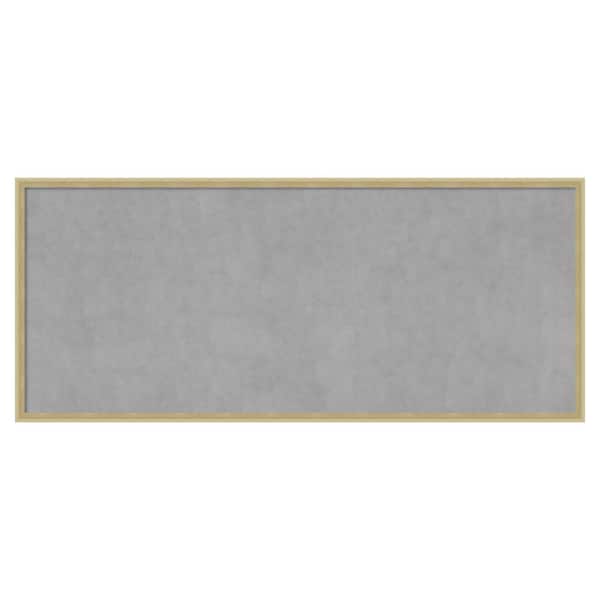 Amanti Art Lucie Champagne 49 in. x 21 in Framed Magnetic Board