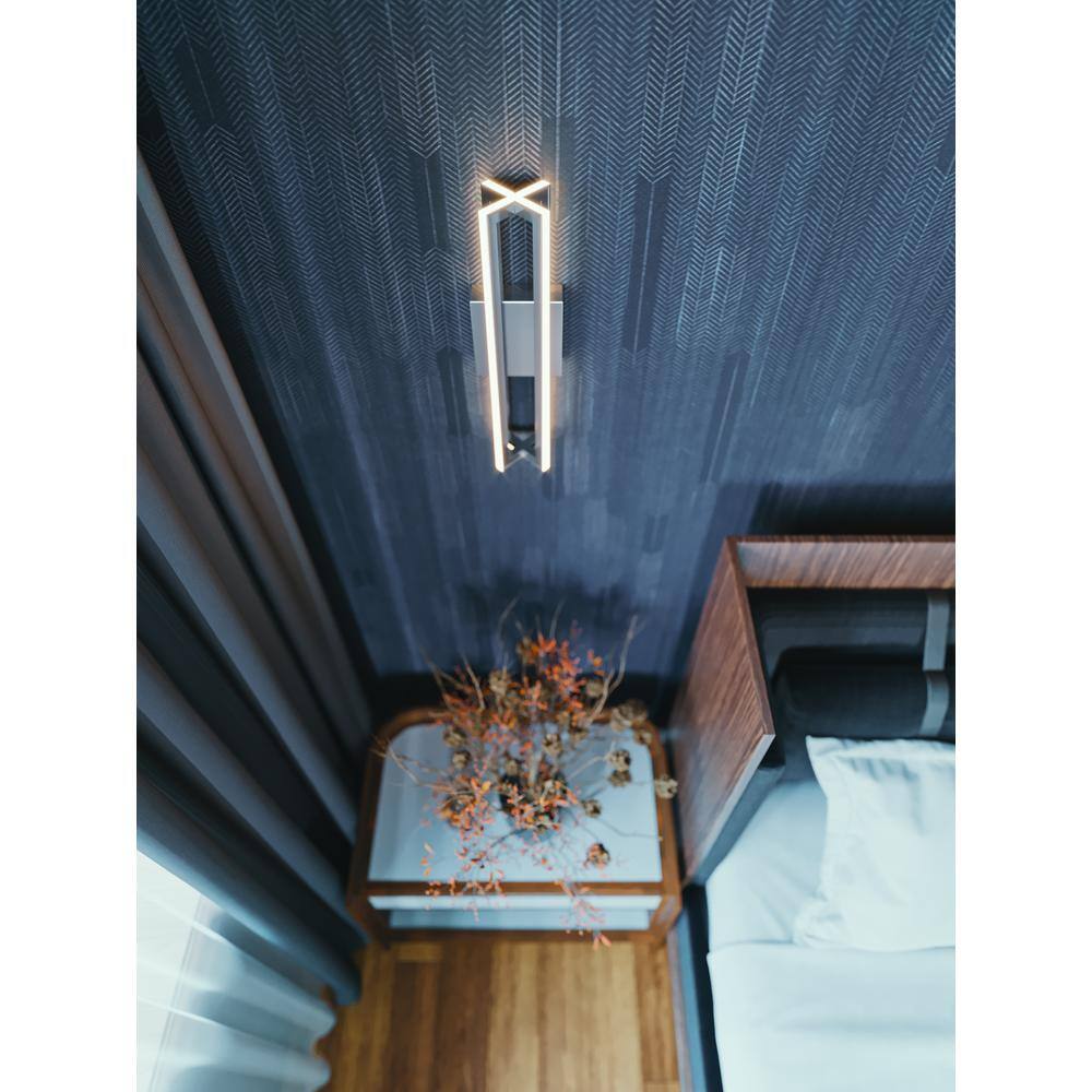 Cass 16" Satin Nickel LED Wall Sconce