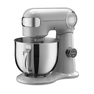 Precision Pro 5.5 qt. 12-Speed Silver Lining Digital Stand Mixer with LED Display