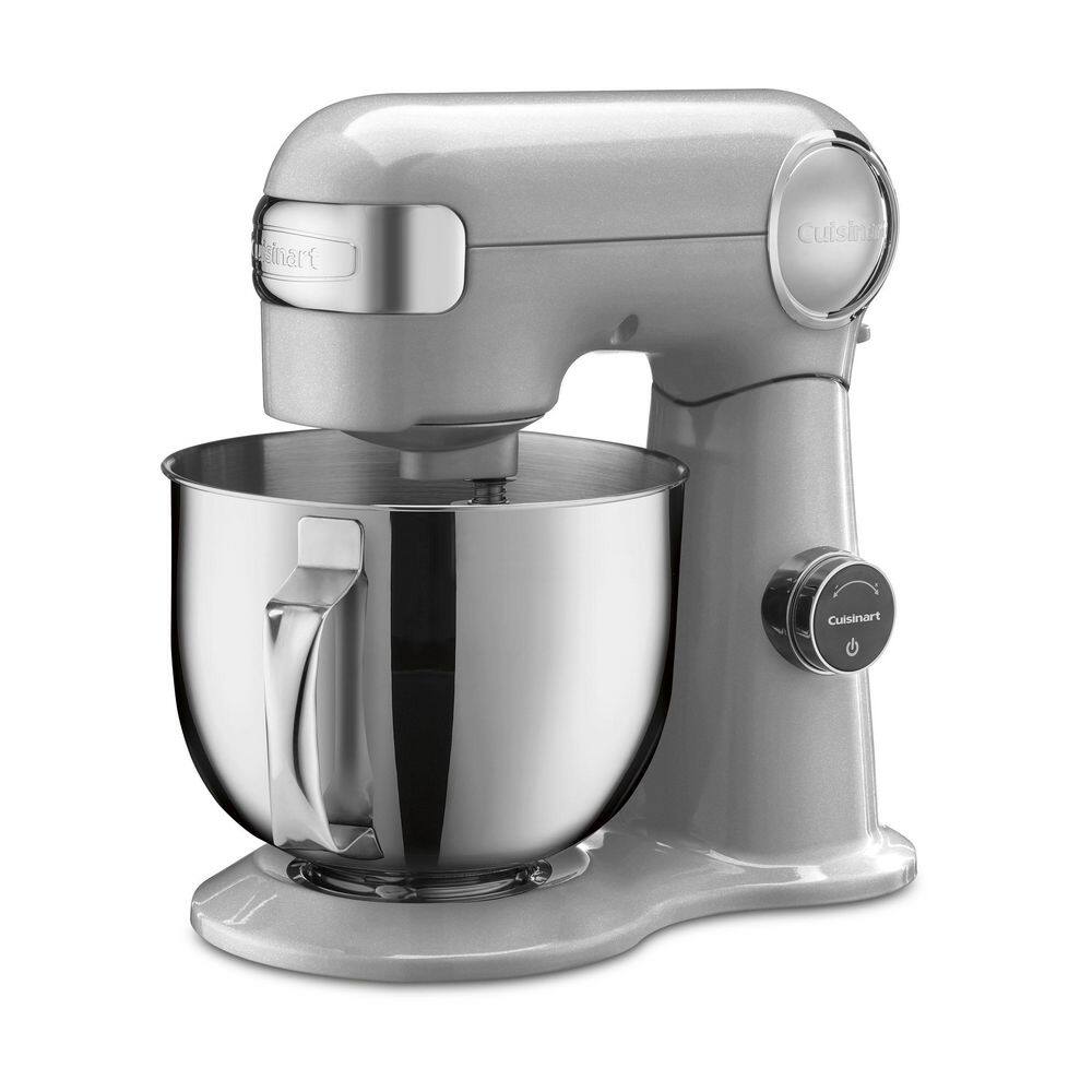 Cuisinart  Precision Pro 5.5 qt. 12-Speed Silver Lining Digital Stand Mixer with LED Display - 1