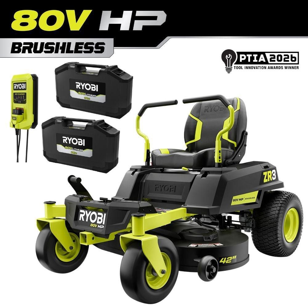 RYOBI ZR3 80V HP Brushless Battery Cordless Electric 42 in. Zero
