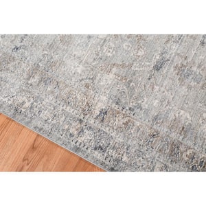 Fairmont 11 ft. X 15 ft. Gray/Taupe Border Area Rug