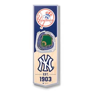 MLB New York Yankees 6 in. x 19 in. 3D Stadium Banner-Yankee Stadium