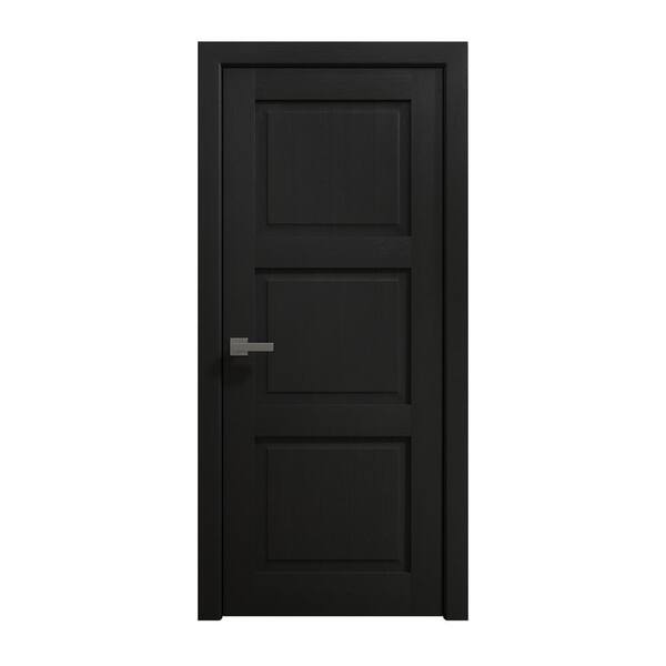 Sartodoors 30 in. x 84 in. Cognac Oak Solid Wood Swing Door with Hardware