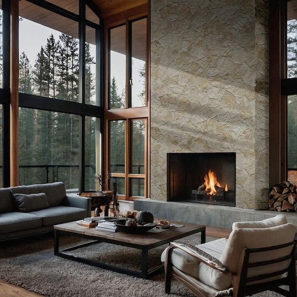 Neptune Amber Matte Porcelain Stone Look Tile, 17 in. x 26 in. Floor and Wall (12.28 sq. ft. /Case)