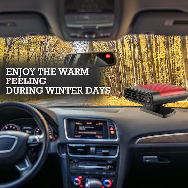 Vrbgify 12-Volt Portable Car Heater Defroster 150-Watt Electric