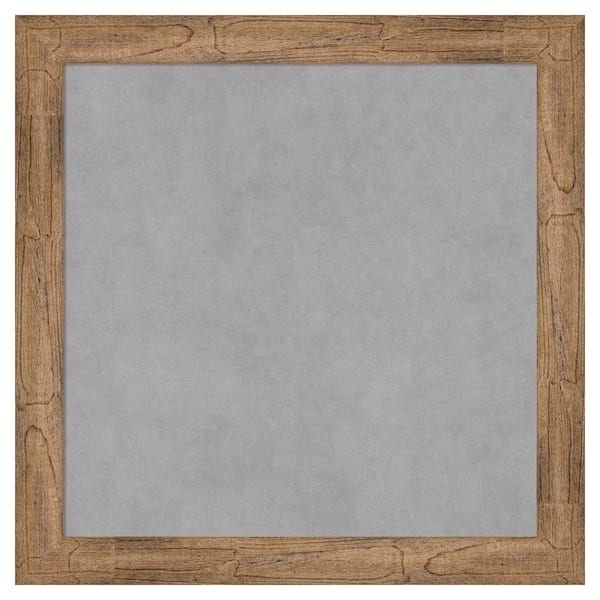 Amanti Art Owl Brown Narrow 24 in. x 24 in Framed Magnetic Board