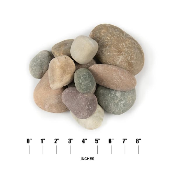 MSI Amazon Multi 0.5 cu. ft . 1 to 2.5 in. Pebbles. 40 lb. Bag (55 Bags / Pallet) MSI Amazon Multi 0.5 cu. ft . 1 to 2.5 in. Pebbles. 40 lb. Bag (55 Bags / Pallet)