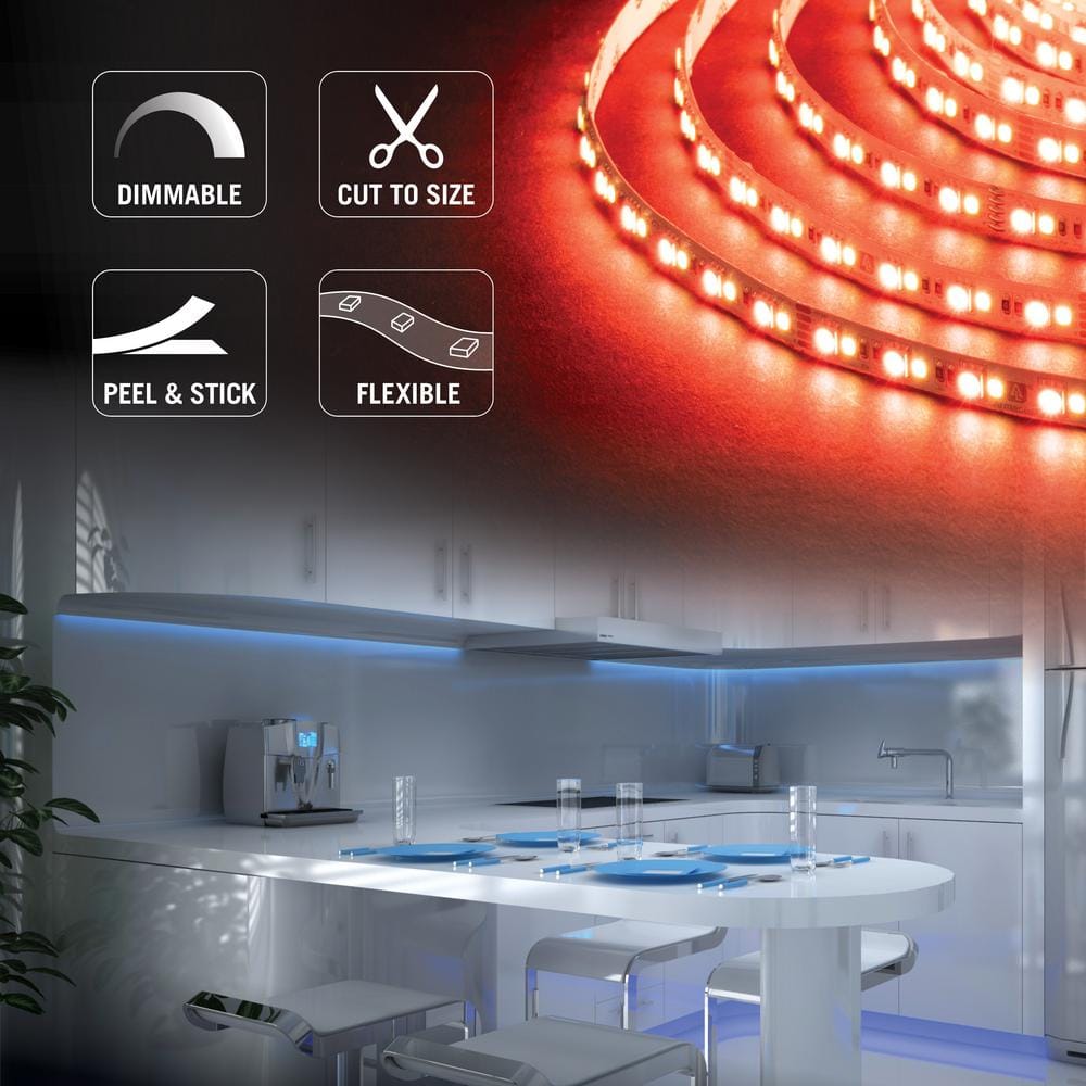 RibbonFlex Pro 32.8 ft Multi-Color and White LED Tape Light