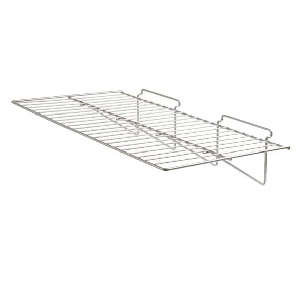Econoco 24 in. W x 12 in. D Chrome Straight Wire Shelf (Pack of 6)