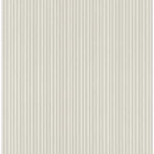 Vertical Texture Cream Paper Non Pasted Strippable Wallpaper Roll (Cover 56.05 sq. ft.)