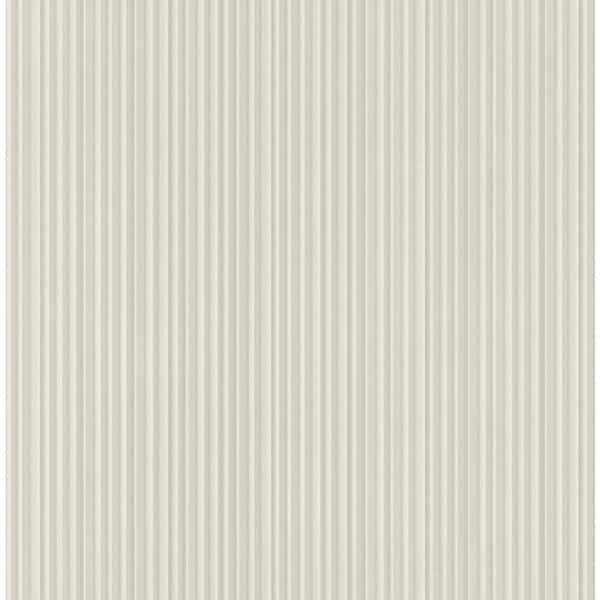 CASA MIA Vertical Texture Cream Paper Non Pasted Strippable Wallpaper Roll (Cover 56.05 sq. ft.)