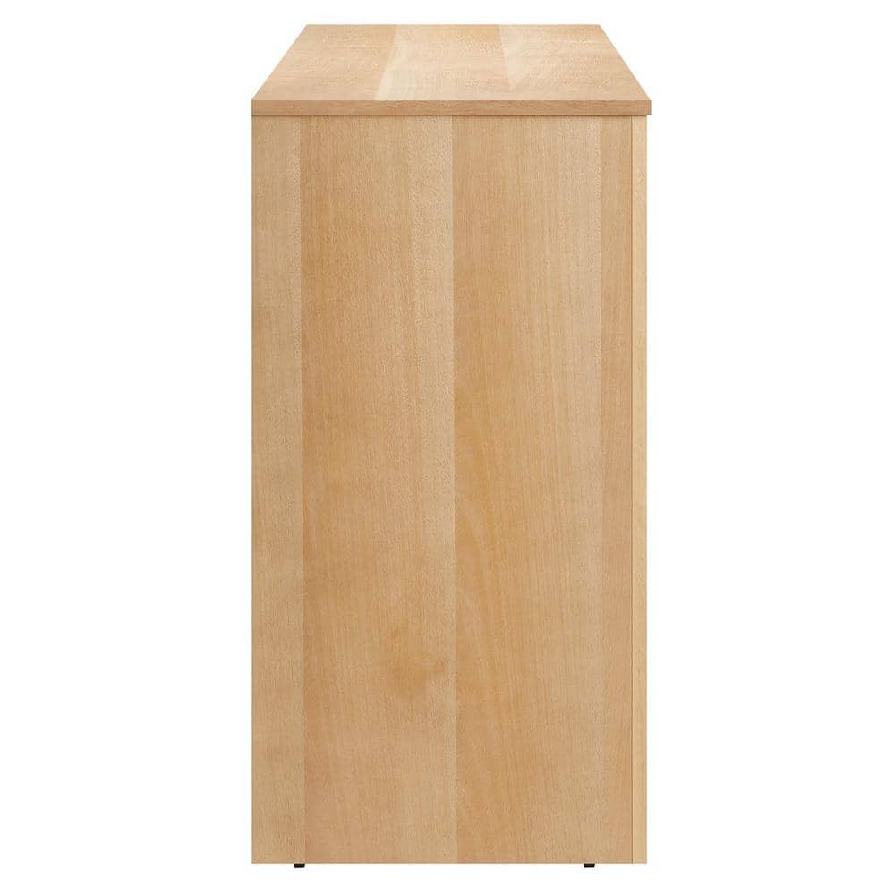 Appia 71" Oak Wood Veneer 4-Door Sideboard Cabinet