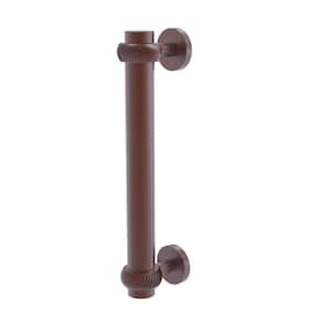 8 in. Center-to-Center Door Pull with Twisted Aents in Antique Copper