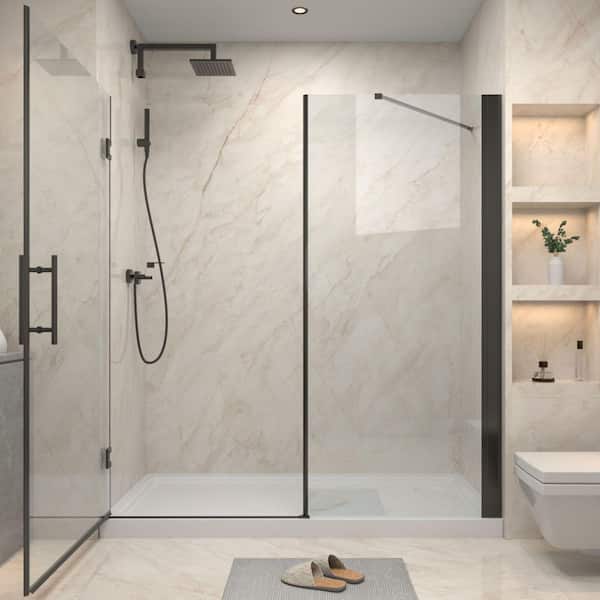 Xspracer Victoria 70 in. - 72 in. W x 76 in. H Pivot Frameless