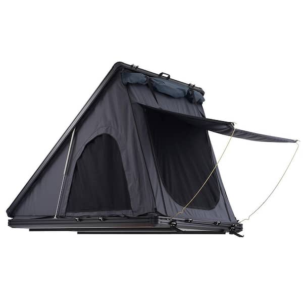 Rooftop Tent Hard Shell, Rooftop Tent Hardshell for 2-3 Person, Hard Shell Roof Top Tent with Thick Mattress
