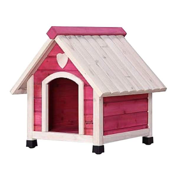 Pet Squeak 1.7 ft. L x 2.2 ft. W x 2.4 ft. H Arf Frame Pink Small Dog House