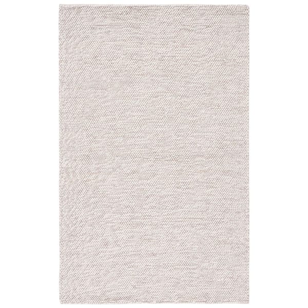 Natura 9 ft. x 12 ft. Beige/Ivory Uniform Marle Area Rug