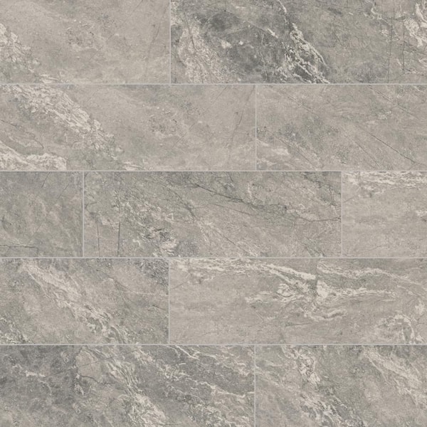 Daltile Perpetuo Eternal Grey 4 in. x 6 in. Glazed Ceramic Wall Tile Sample
