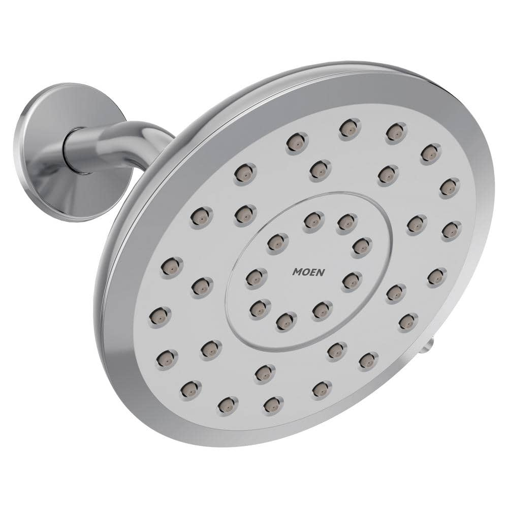 MOEN Verso 8-Spray Patterns with 1.75 GPM 6 in. Wall Mount Fixed Shower Head in Chrome