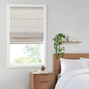 Suvi Natural Cordless Polyester Roman Shade 35 in.W x 64 in. L